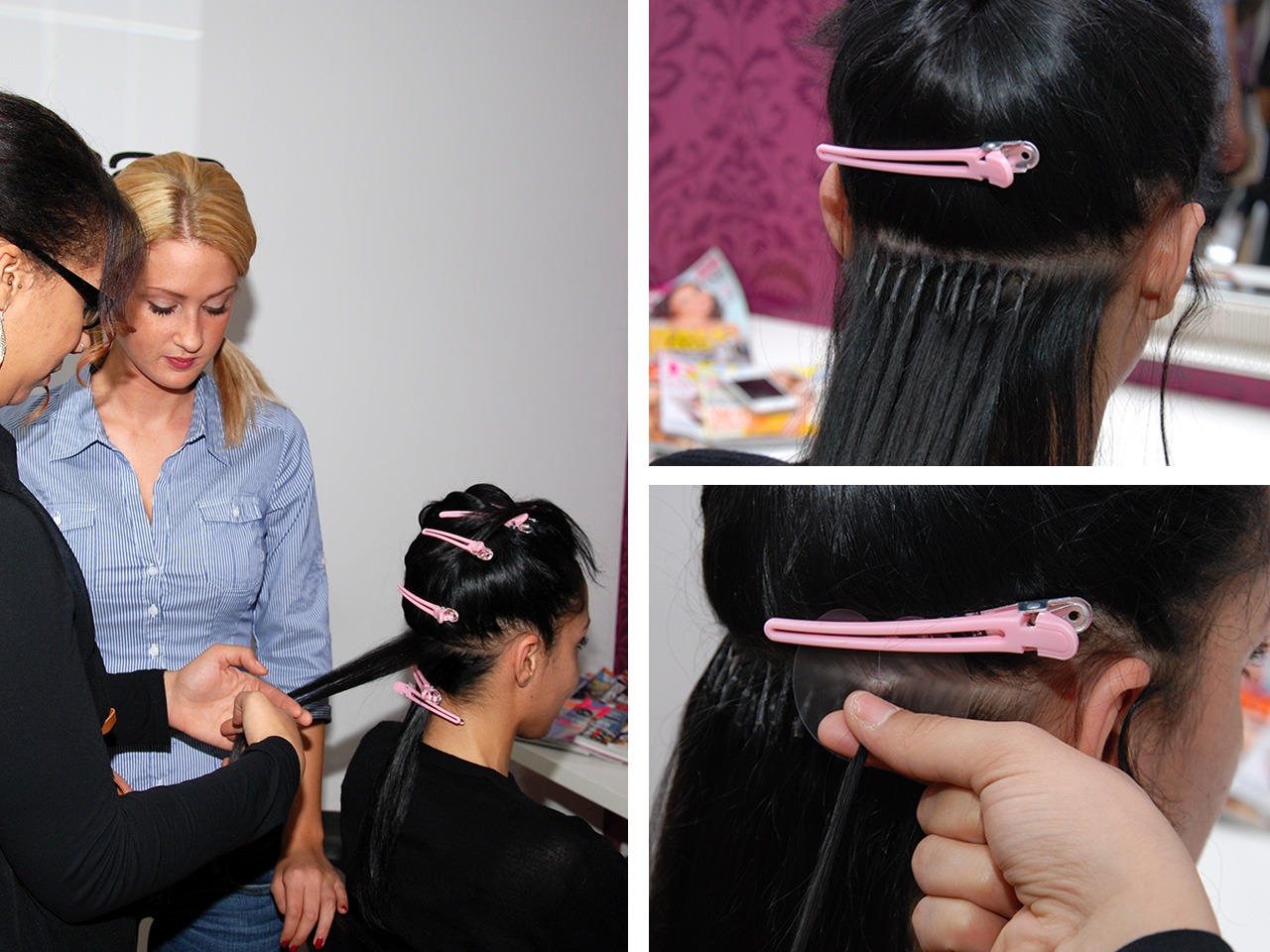 Schulung Haarverlängerung und Haarverdichtung mit Bonding Extensions