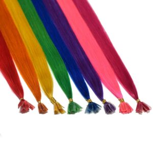 Bunte Extensions Crazy Colour (5 Stück) 50 cm glatt fuchsia