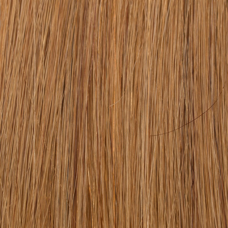 Human Hair Extensions V Bonding 30 cm Premium straight 12 light reddish brown