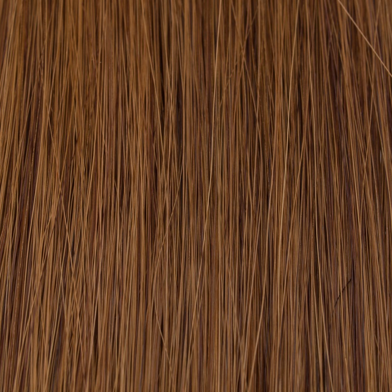 Human Hair Extensions V Bonding 30 cm Premium straight 30 reddish brown