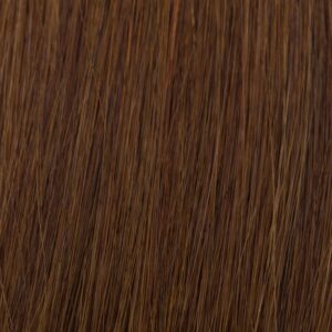 Echthaar Extensions V Bonding 30 cm Premium glatt 4 schokobraun