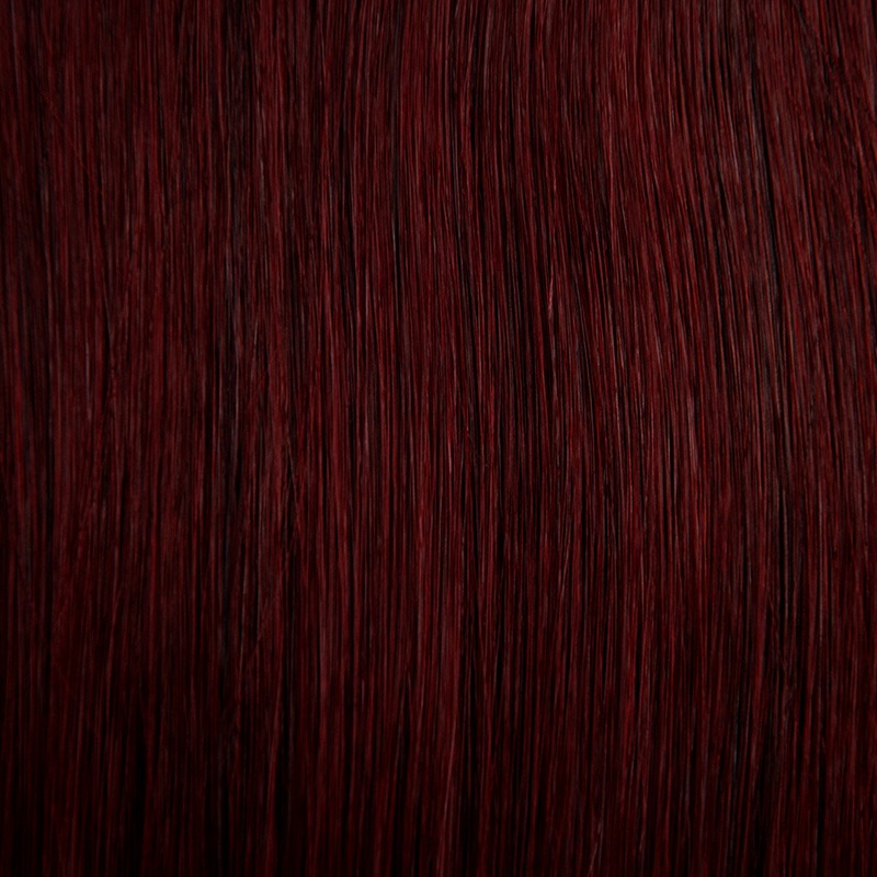 Human Hair Extensions V Bonding 30 cm Premium straight 99j aubergine