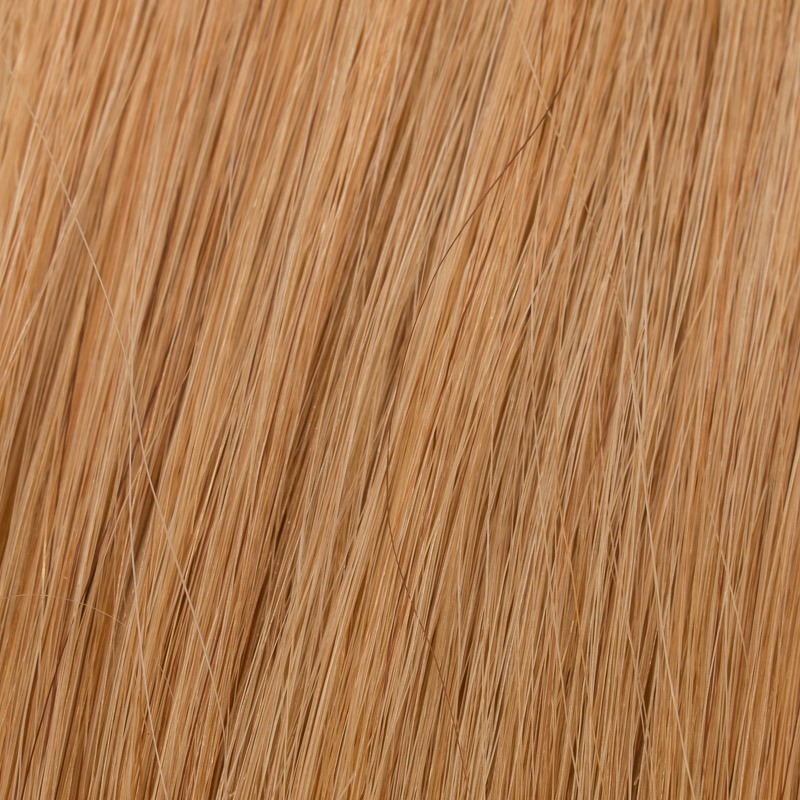 Micro ring extensions human hair I-Tip 50 cm smooth 120 copper