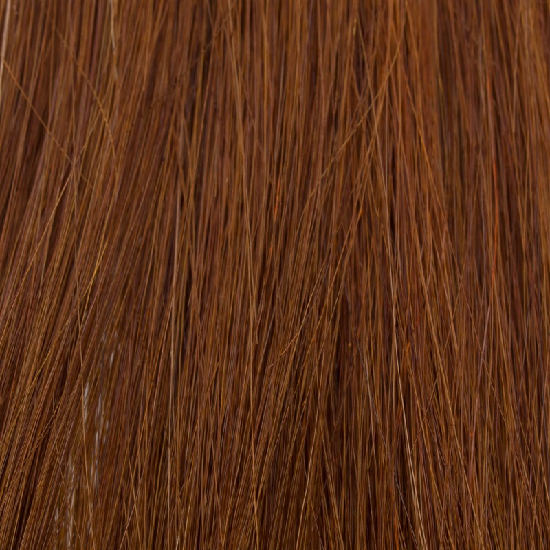 Microring Extensions Echthaar I-Tip 50 cm glatt 33 mahagoni