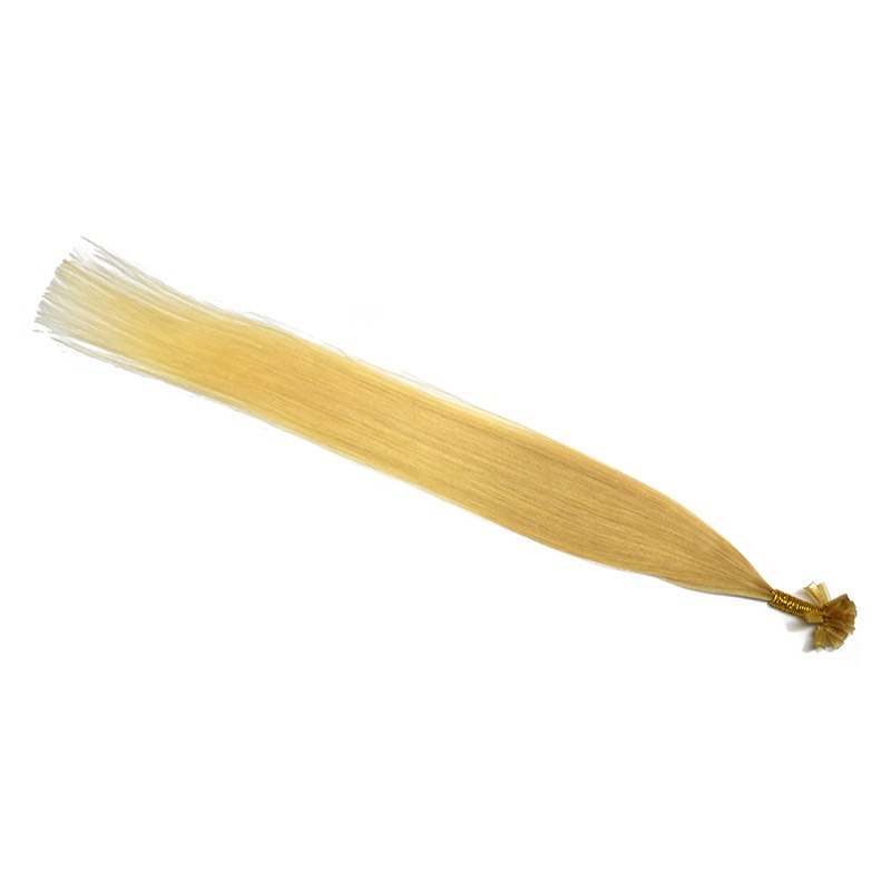 Ombre Extensions Echthaar Bondings – TwoTone Hair 20-60 goldblond – platinblond
