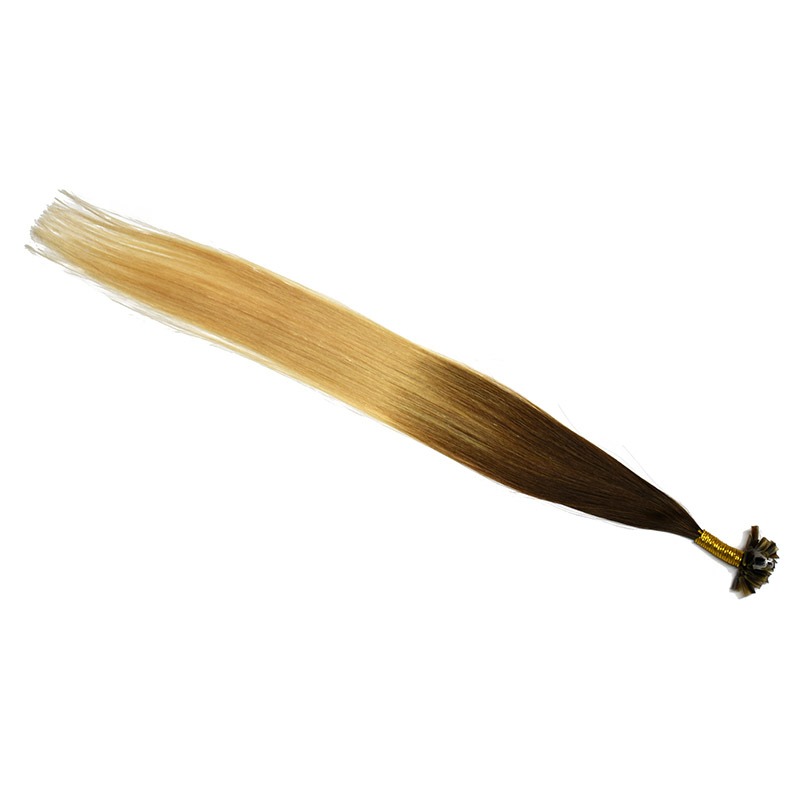 Ombre Extensions Echthaar Bondings – TwoTone Hair 4-613 schokobraun – beach blonde