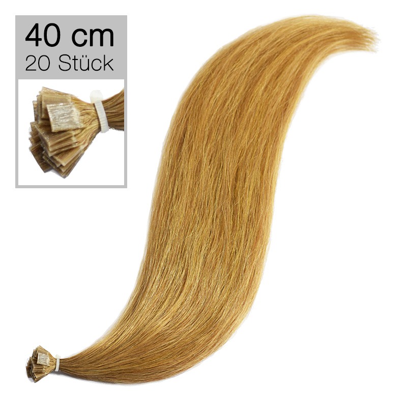 Probesträhne Echthaar Extensions Virgin Remy 10 aschbraun